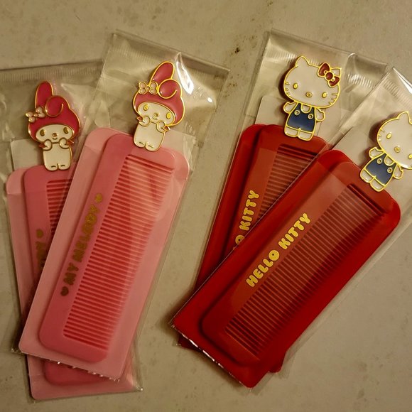 Hello Kitty & My Melody Pocket Hair comb to go! SUPER CUTE, BRAND NEW! - Picture 2 of 7